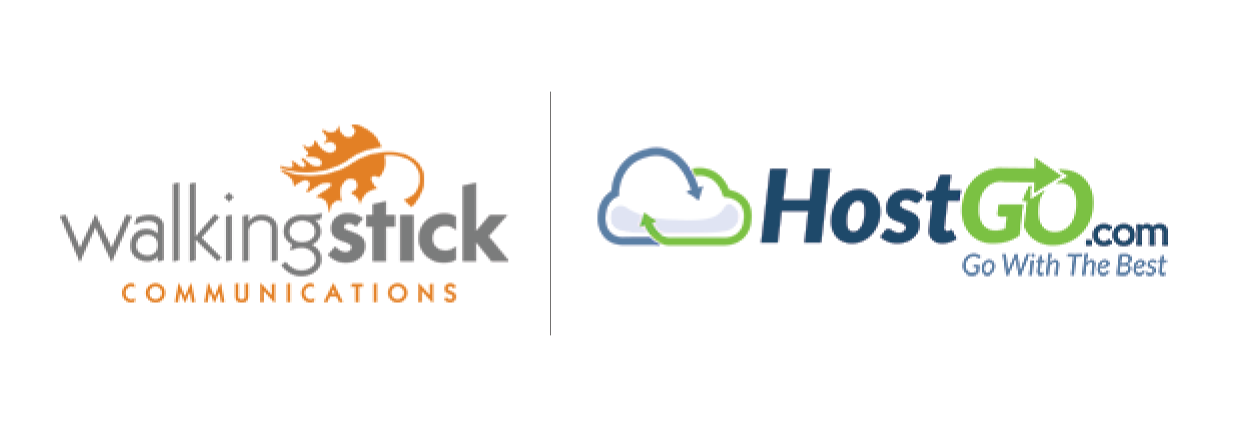 Walking Stick Communications logo & HostGo.com logo